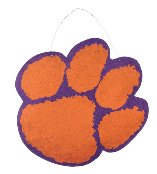 Clemson Paw Burlee Hanger