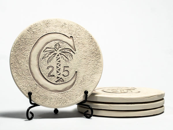 Clemson Ring Seal Coaster Set