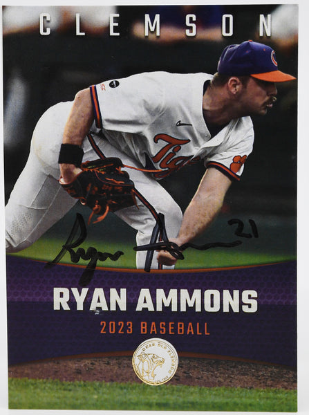 Ryan Ammons Signed Dear Old Clemson Card