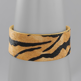 Tiger Stripe Cowhide Bracelet