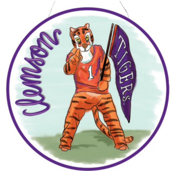 Clemson Mascot/Retro Burlee
