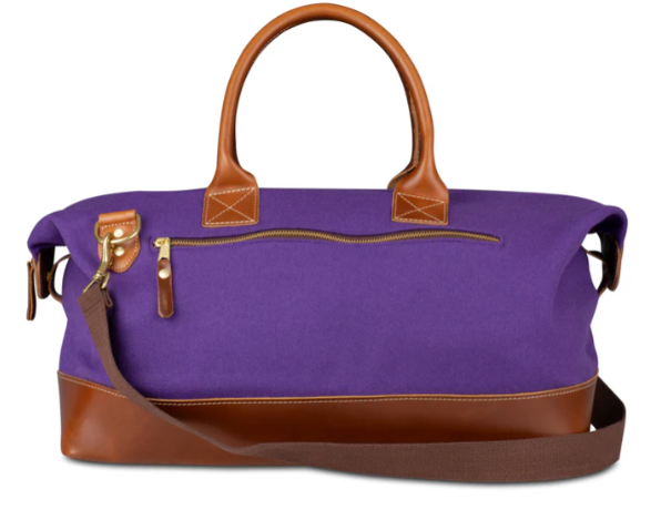 Wool Weekender in Purple with Vault Tiger Patch