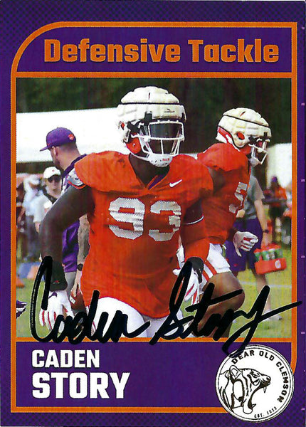 Caden Story Signed Card