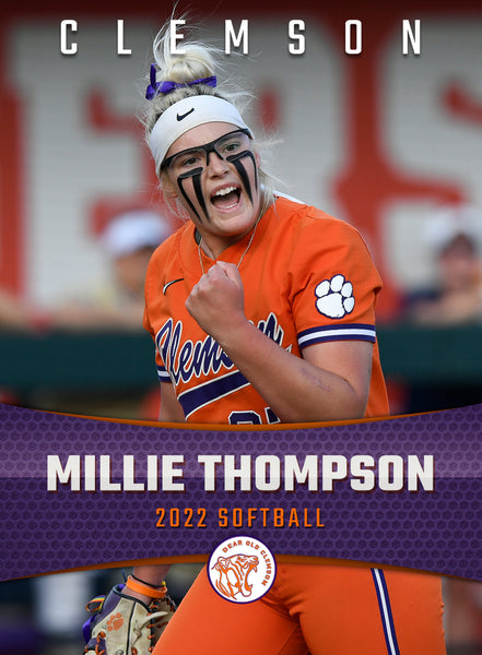 Millie Thompson Softball Card