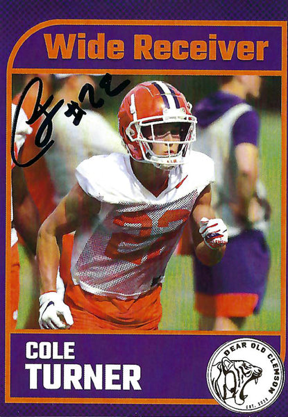 Cole Turner Signed Card