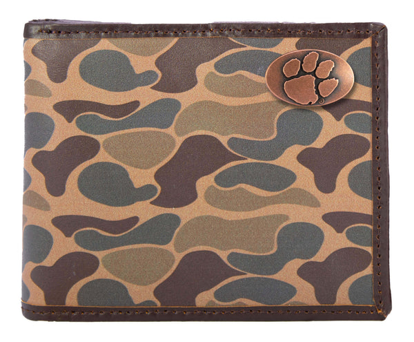 Clemson Old School Camo Bi-Fold Wallet