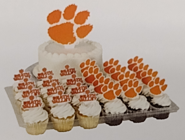 Clemson Cupcake Toppers