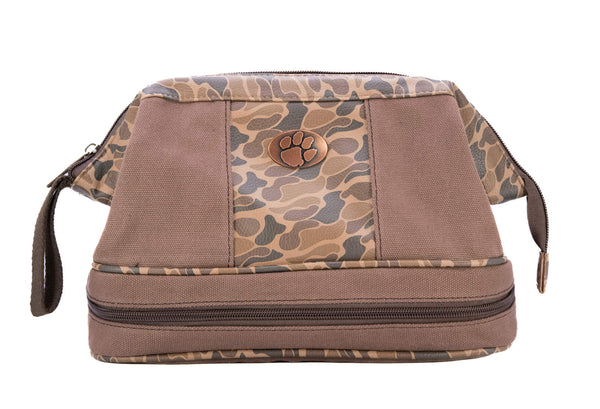 Clemson Old School Camo Toiletry Bag