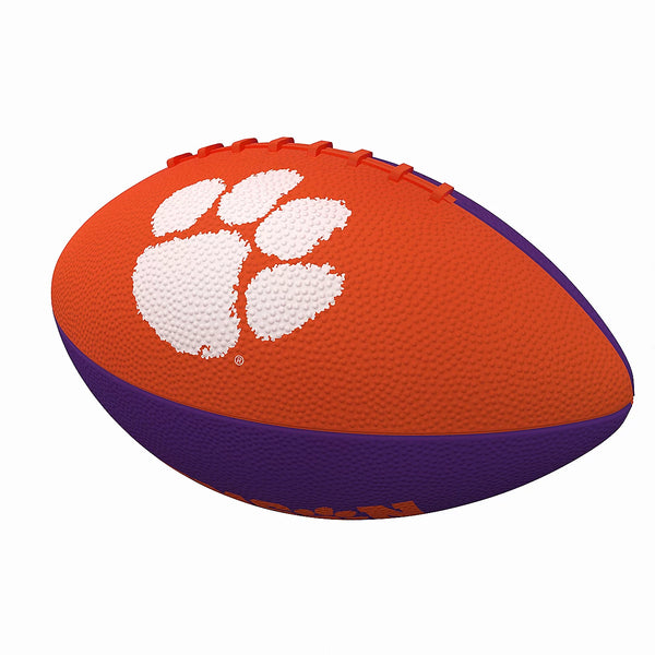 Clemson Pinwheel Logo Junior Size Rubber Football