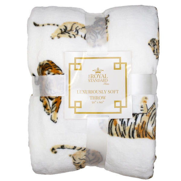 Forever Tiger Plush Throw