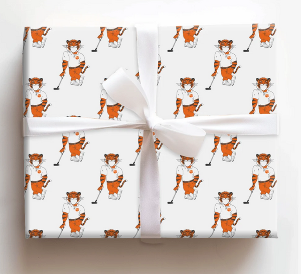 Clemson Golf Wrapping Paper