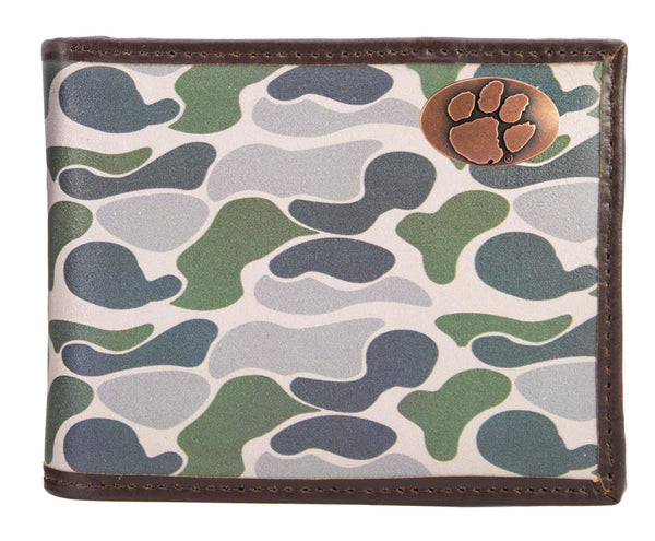 Clemson Old School Camo Bi-Fold Wallet