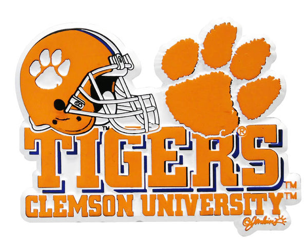 Clemson 2D Helmet Refrigerator Magnet