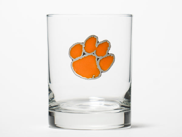 Clemson Rocks Glass