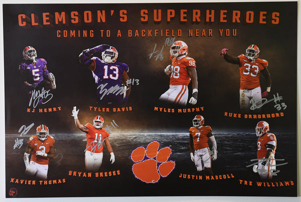 Limited Edition Signed Poster by Clemson's Avengers