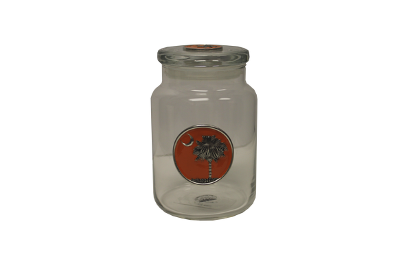 South Carolina Orange Palmetto Storage Jar
