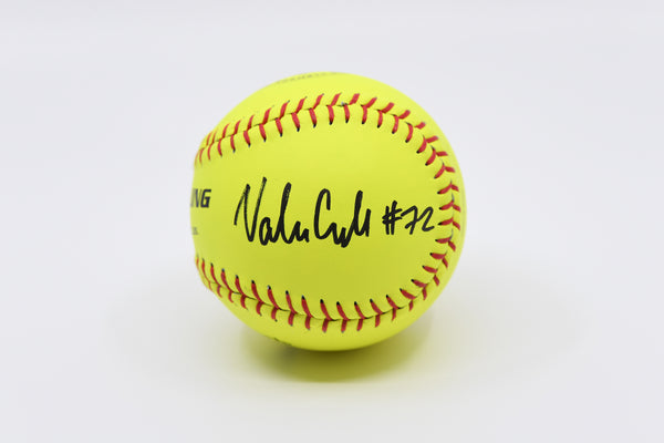 Valerie Cagle Signed Softball