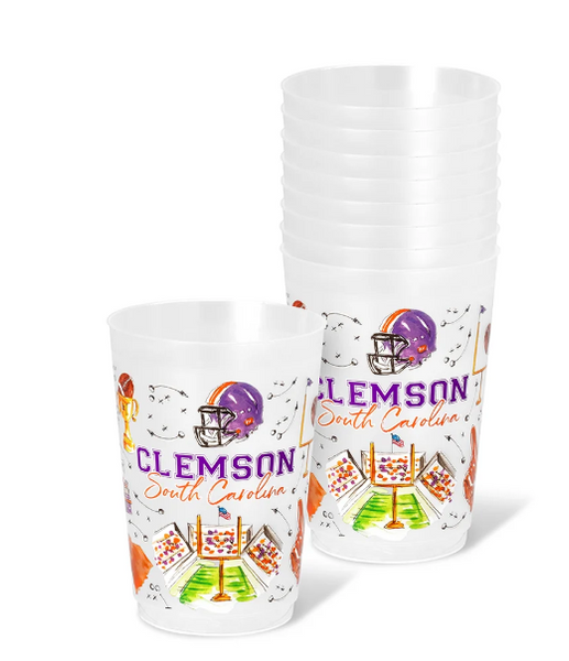 Clemson Frosty Flex Cup Set of 8, 20oz by Swig