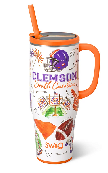 Clemson Mega Tumbler by Swig