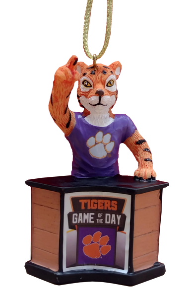 GameDay Tiger Announcer Ornament