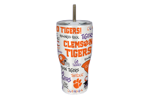Insulated Metal "Icons of Clemson" Tumbler