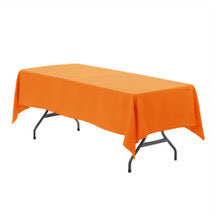 Orange Tablecloth & Purple Tablerunner Set
