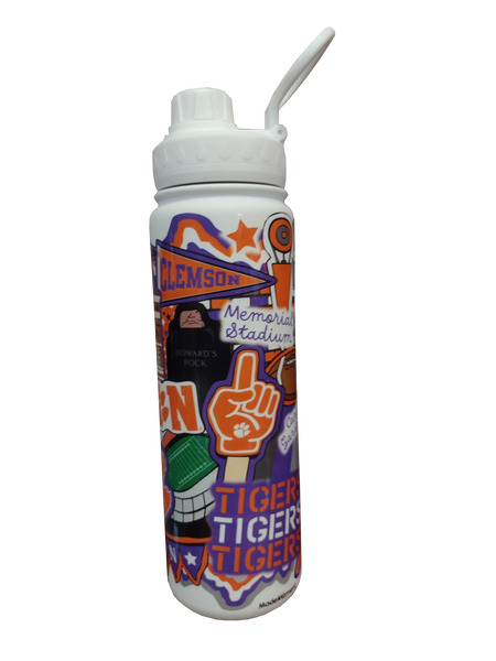 Clemson Collage Water Bottle