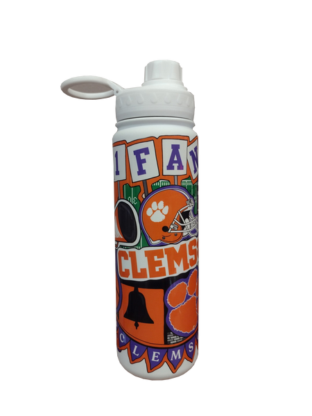 Clemson Collage Water Bottle