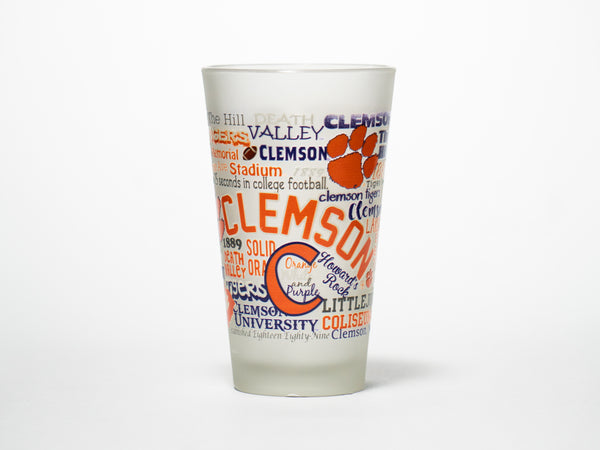 Clemson Wrap-Style Pint Glass