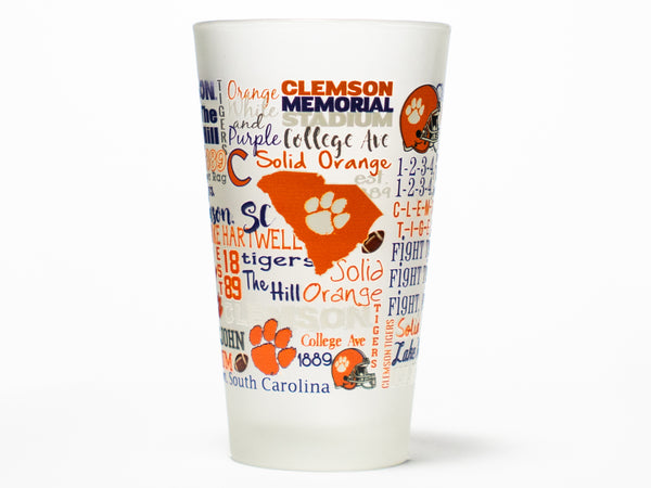 Clemson Wrap-Style Pint Glass