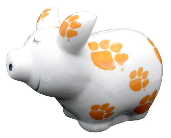 Clemson Ceramic Piggy Bank