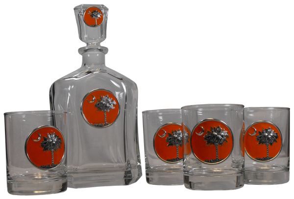 South Carolina Boxed Decanter Set