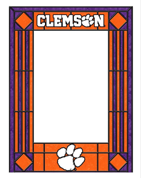 Clemson University Art Glass Frame