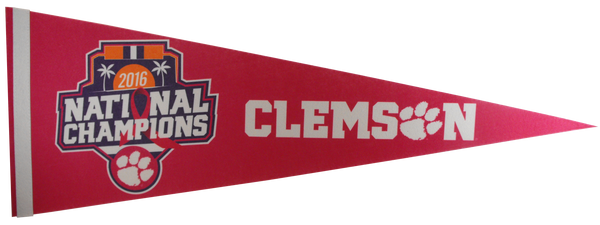 Clemson National Championship/Breast Cancer Awareness Pennant