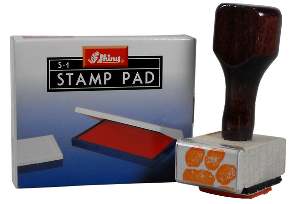 Clemson Tiger Paw Stamp and Orange Ink Pad