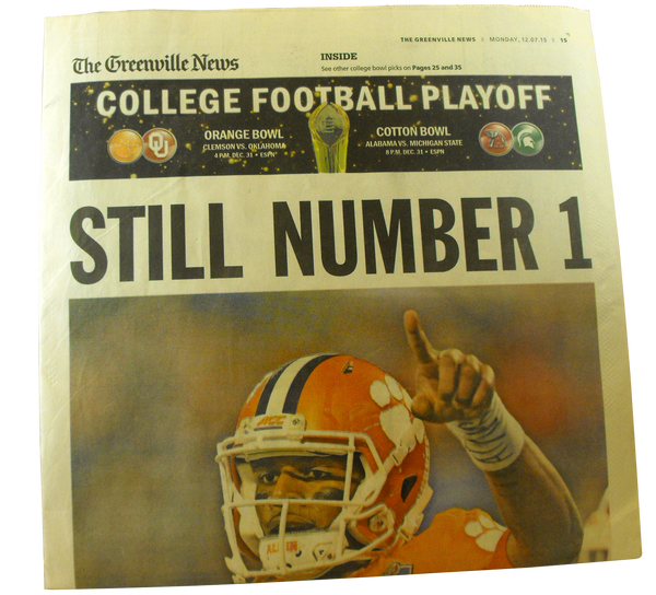 The Greenville News - "Still Number 1"