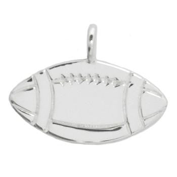 Clemson Sterling Silver Football Charm