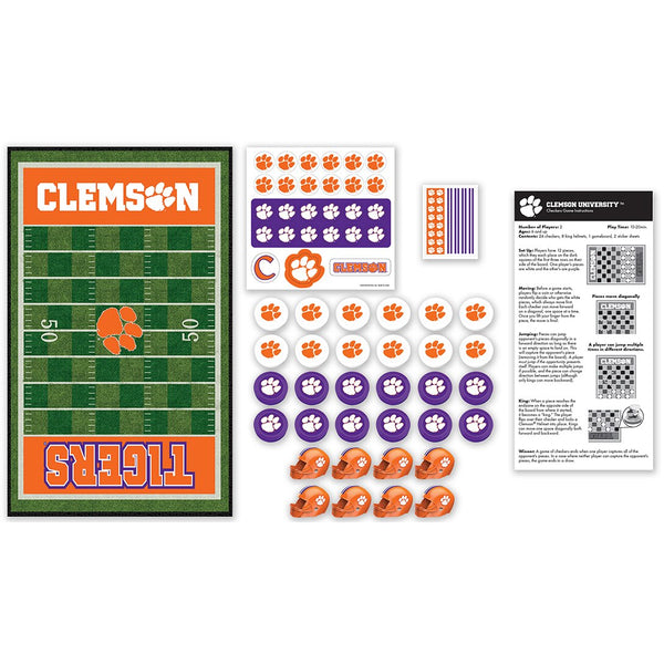 Clemson University Checkers Set