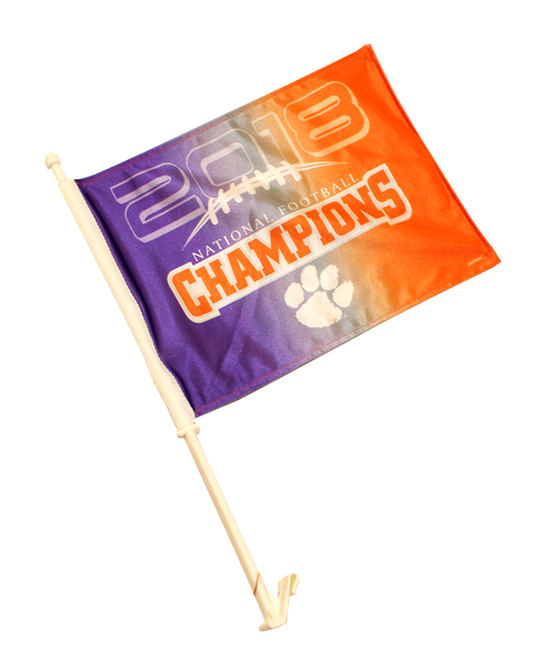 Clemson 2018 National Championship Car Flags