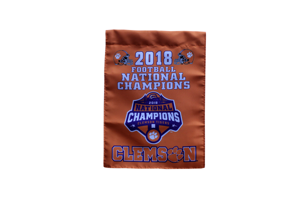 Clemson Two-Sided 2018 National Championship Garden Flag