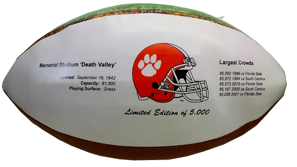 Clemson Limited Edition Stadium Print Football