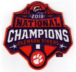 Clemson 2018 National Champions Official Logo Patch