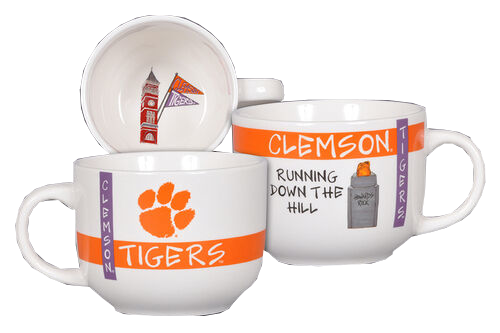 Clemson Ceramic Soup Mug
