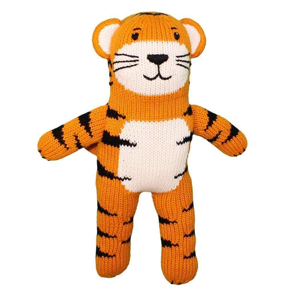 Knitted Tiger Rattle and Toy