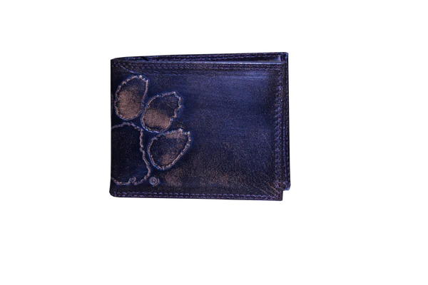 Men's Clemson Antiqued Leather Wallet